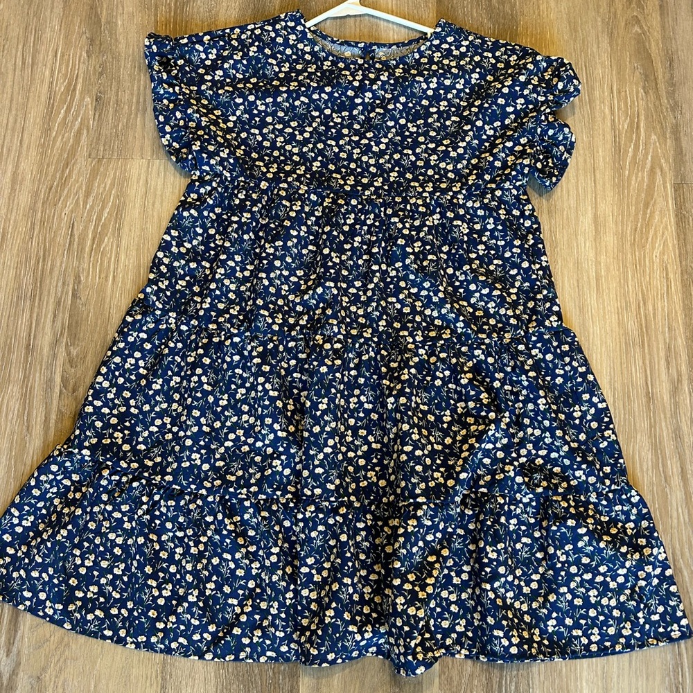 Floral Blue Dress
